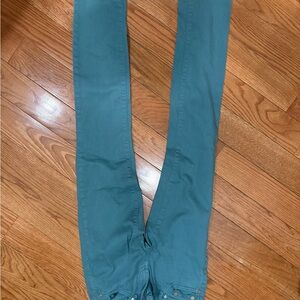 Tory Burch Teal Denim Pants